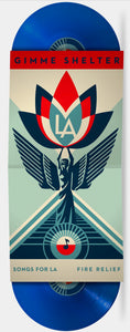 Gimme Shelter: Songs for LA Fire Relief 2-LP featuring Shepard Fairey design