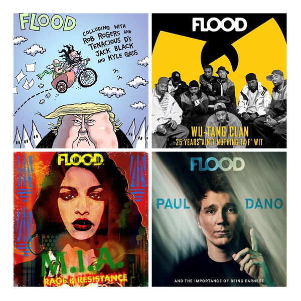 FLOOD 9: Wu-Tang Clan, M.I.A., Paul Dano, Tenacious D (2-Pack BUNDLE)