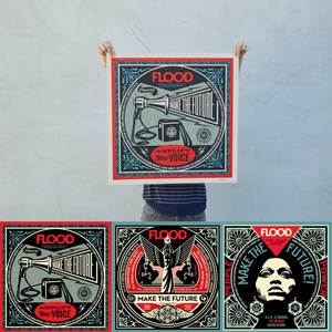 Shepard Fairey x FLOOD Signed & Numbered Screen Print Benefitting #SaveOurStages